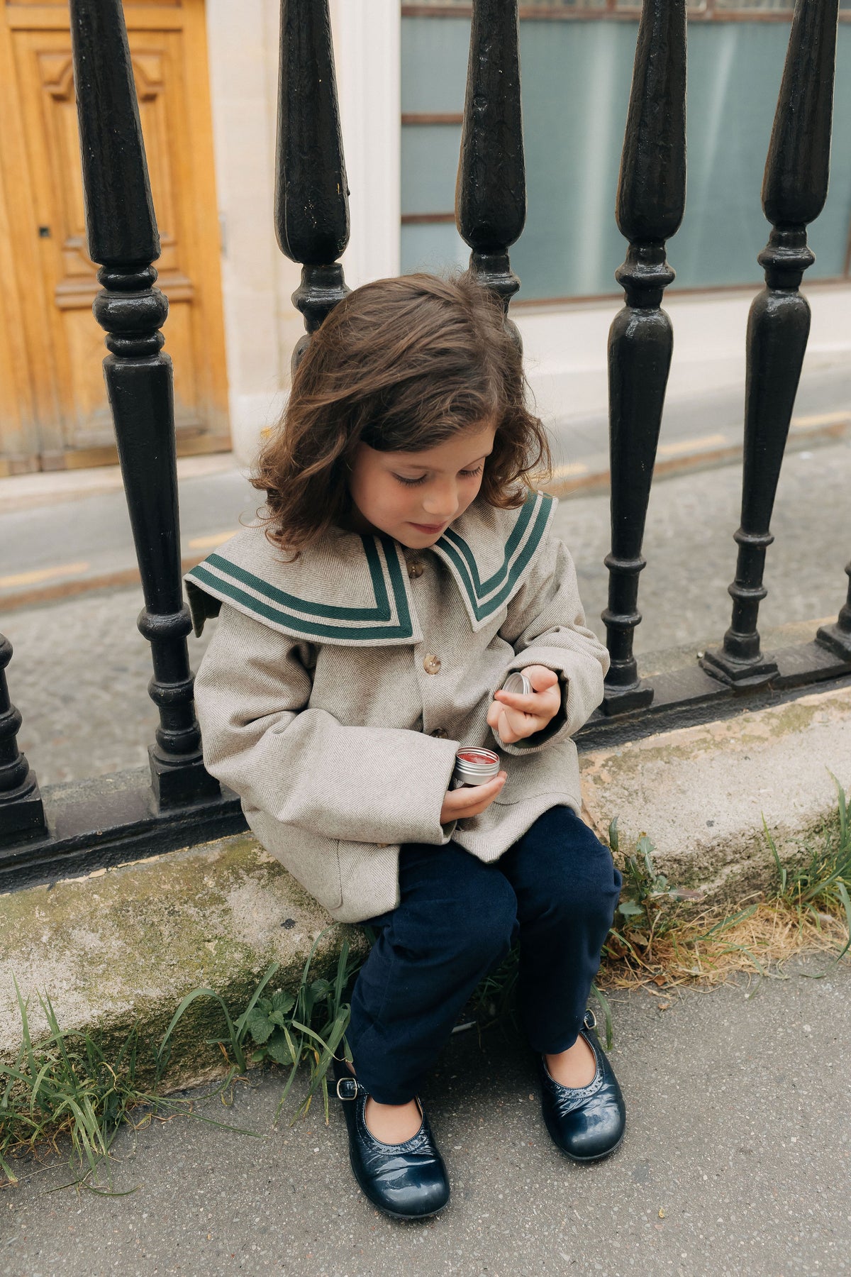 VESTE TIMOTHEE - Chevron beige