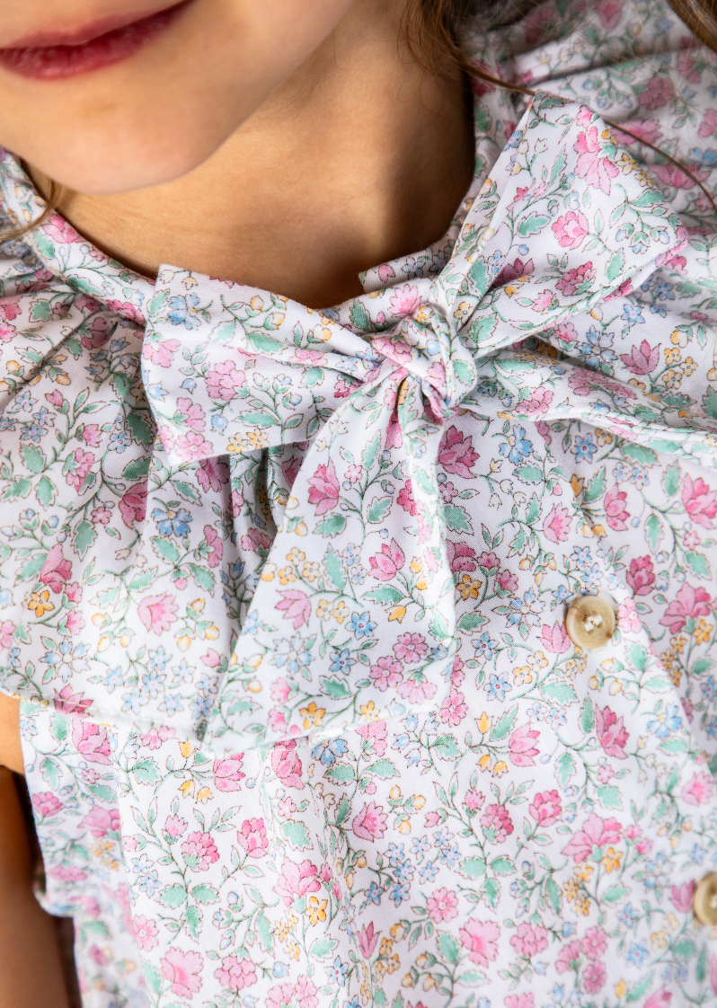 Chemise Hortense - Fleurs roses