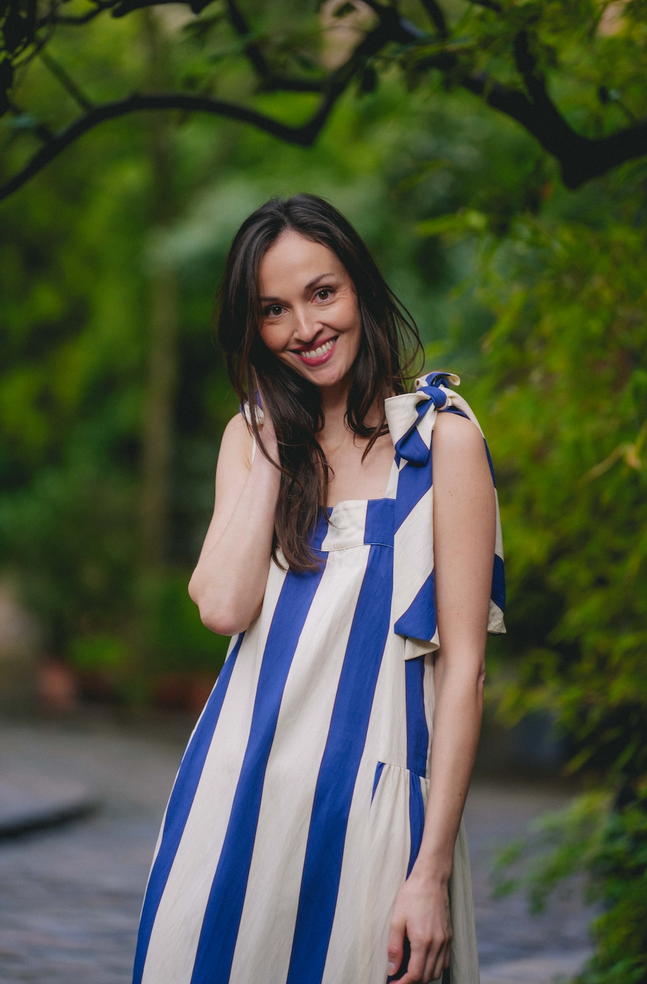 Robe Pina - Madame - Maxi rayures bleues