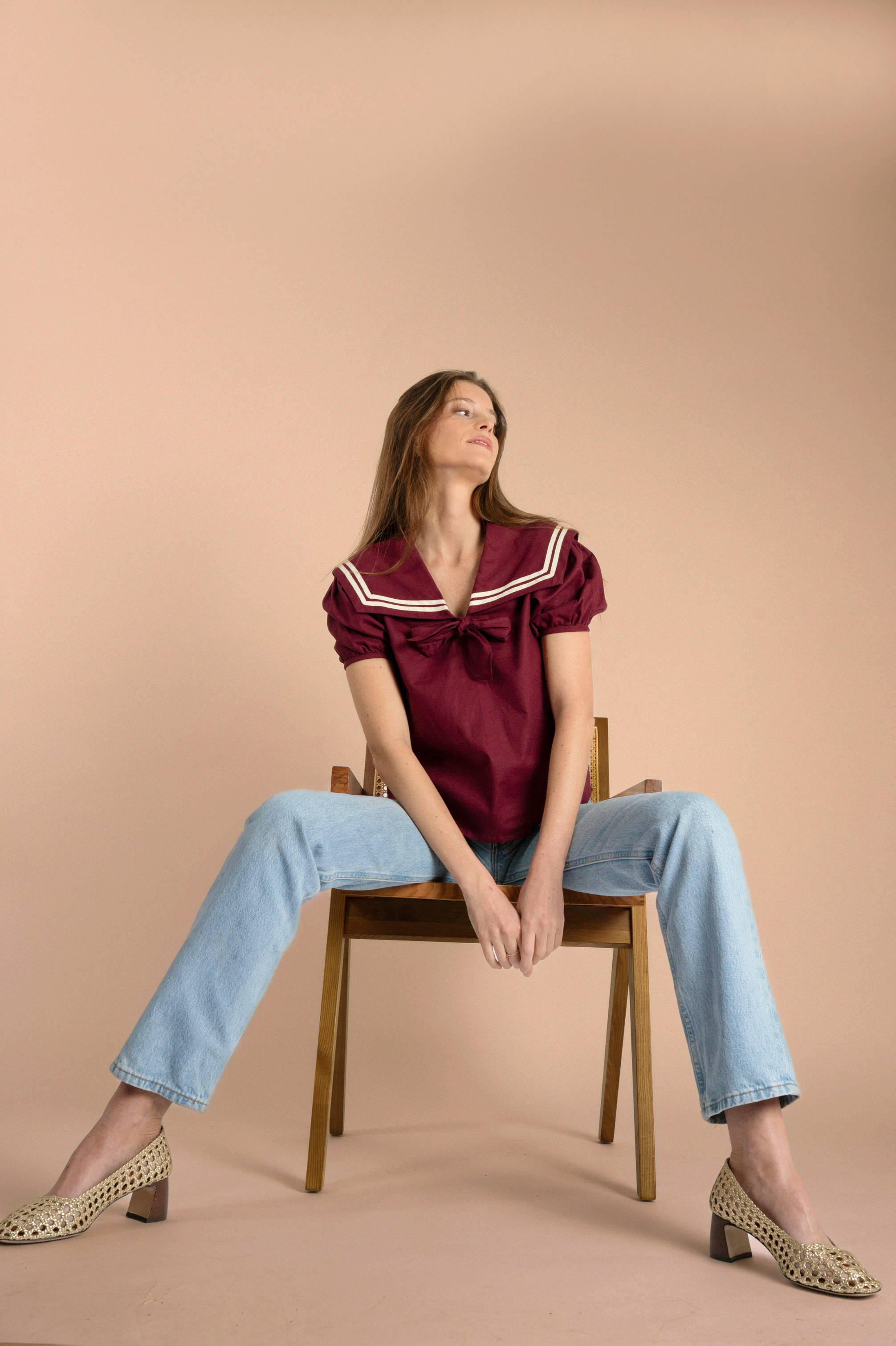 Blouse Viva - Madame - Lin bordeaux