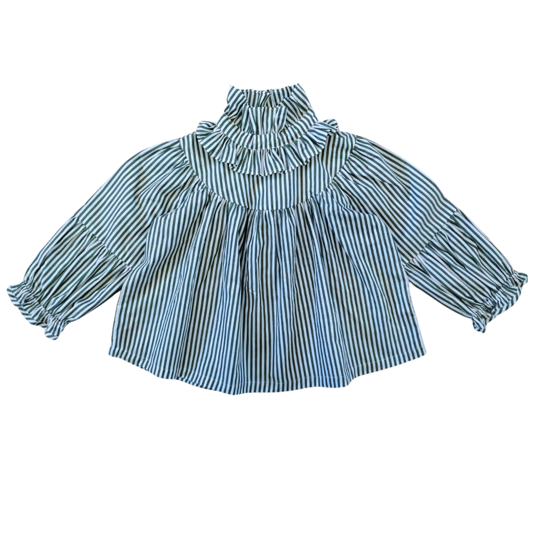 Blouse ESPÉRANCE - Rayures Vertes