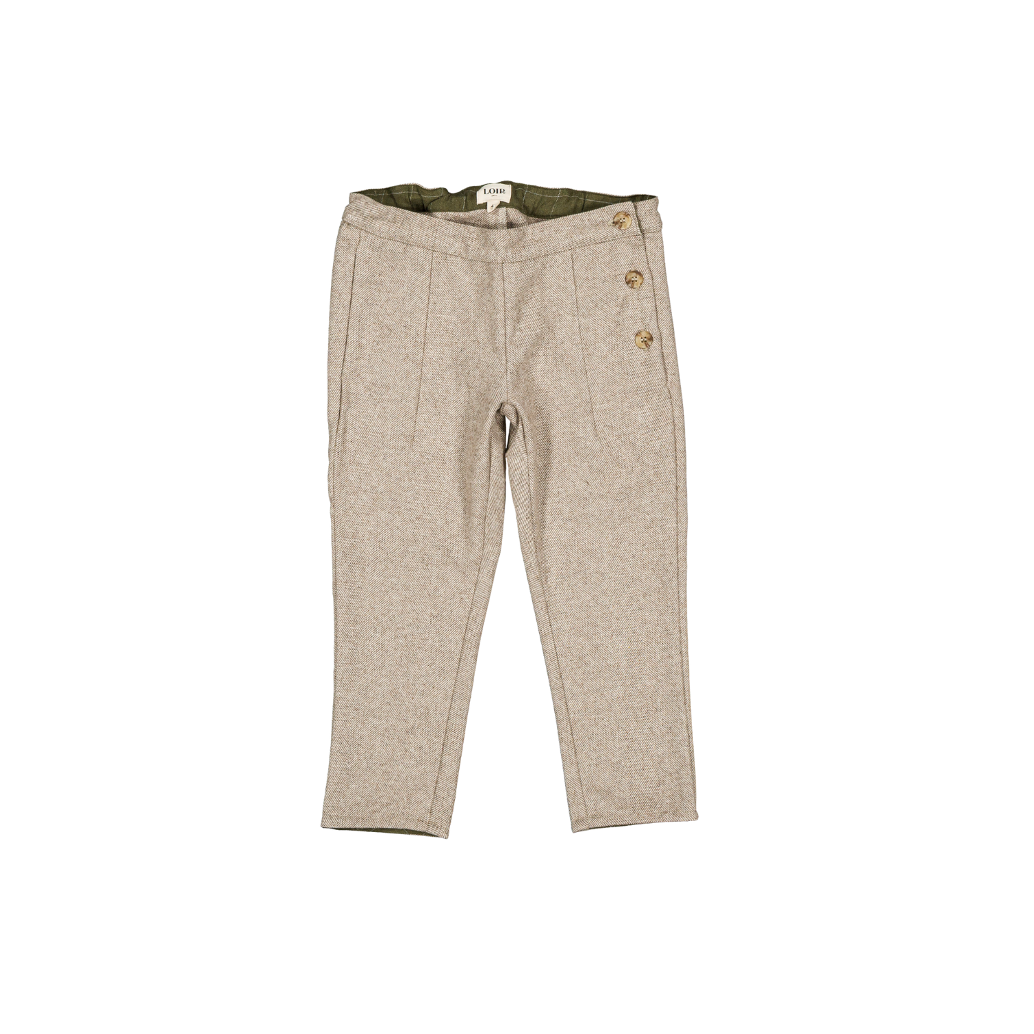 Pantalon Carotte - Chevron beige