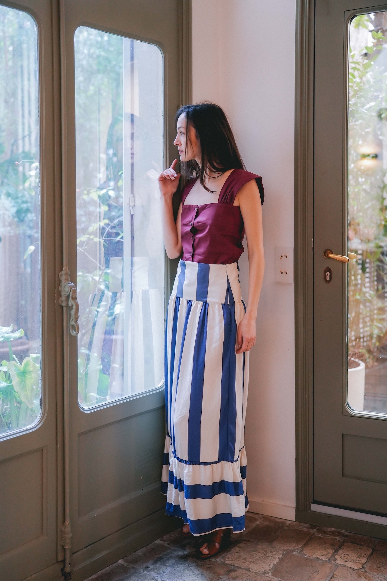 Top Cielo - Madame - Lin bordeaux