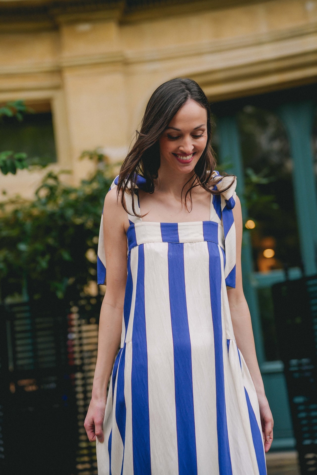 Robe Pina - Madame - Maxi rayures bleues