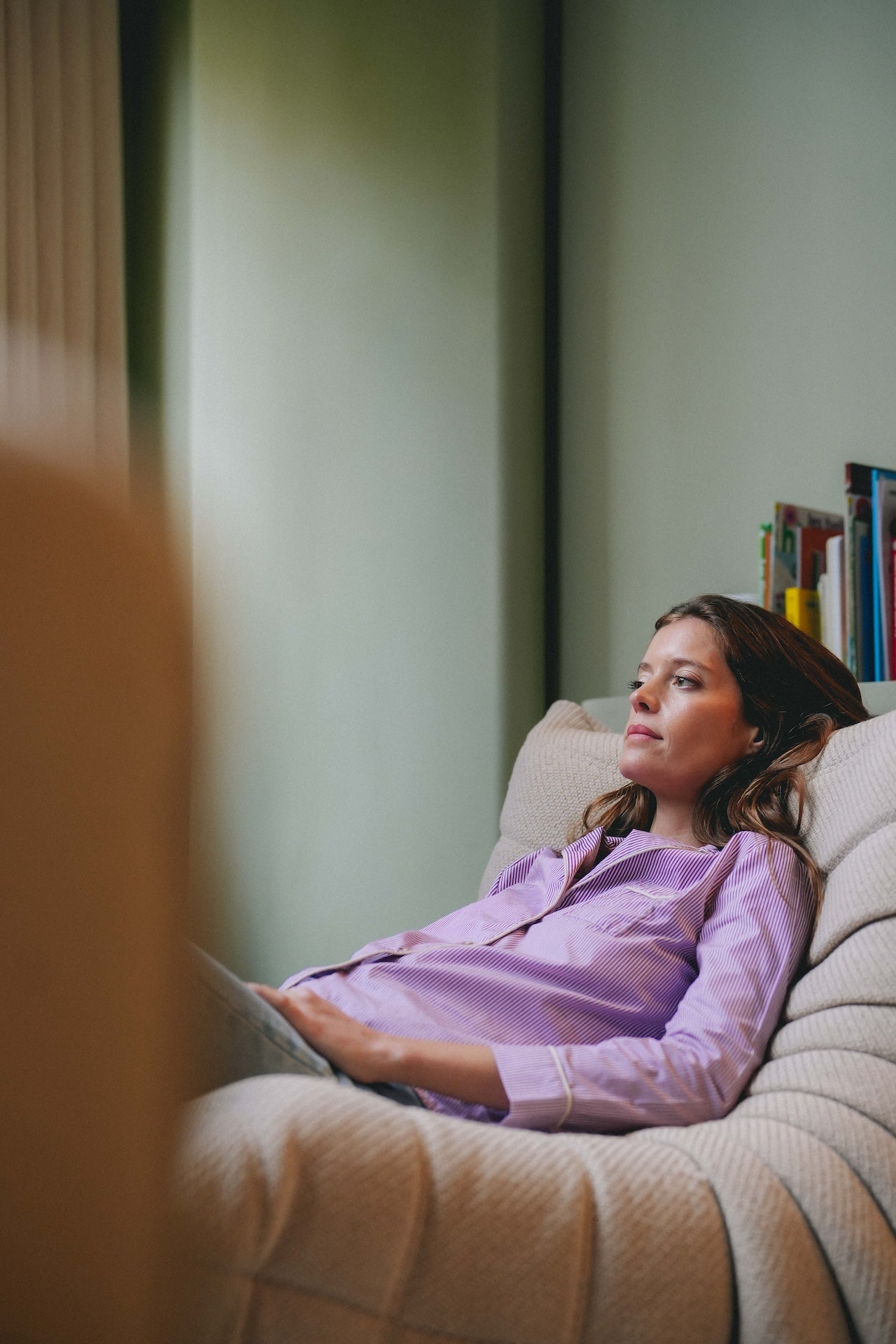 Chemise Palmera - Madame - rayures bordeaux