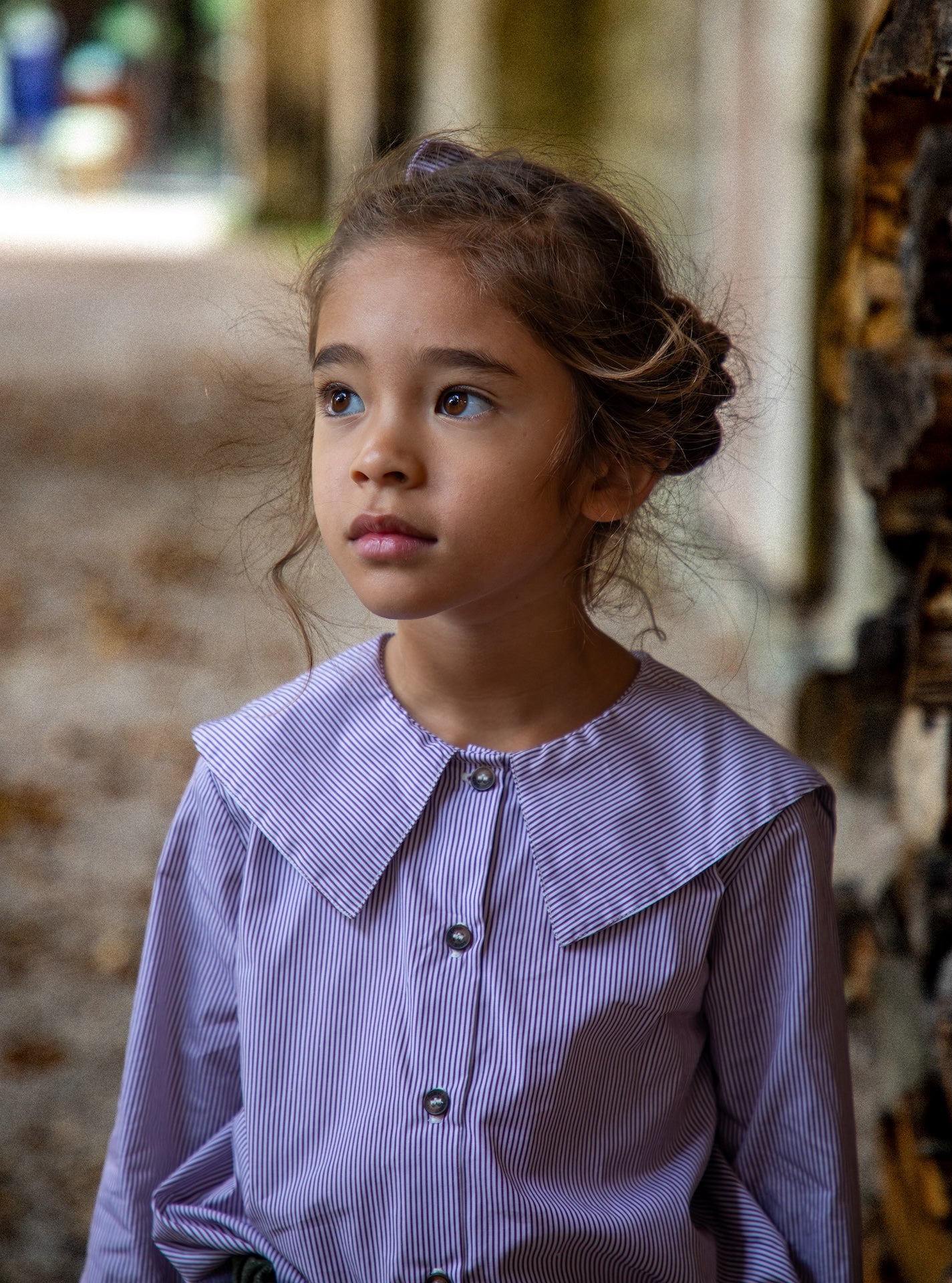 Chemise Lorette - Rayures bordeaux