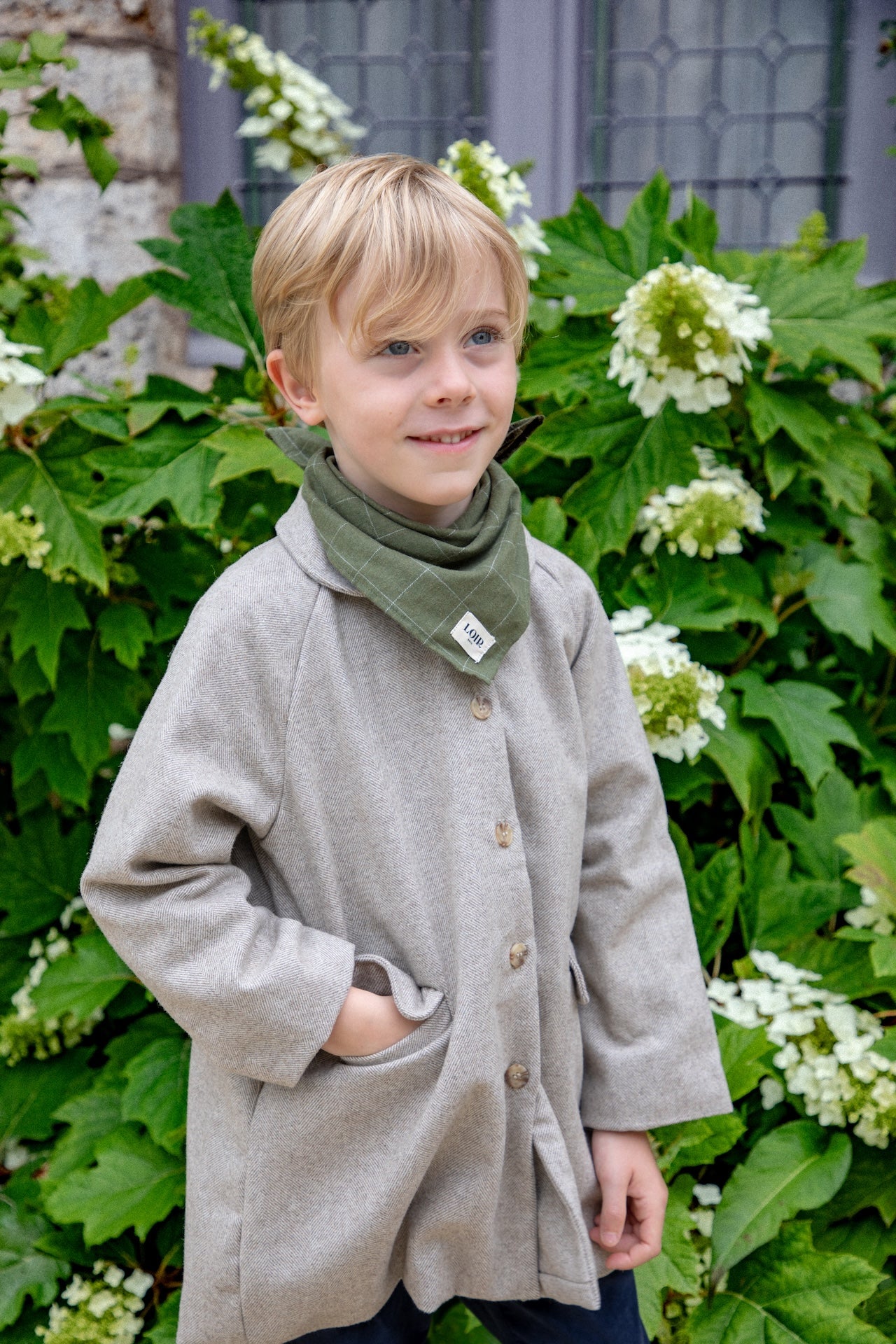 Foulard Alfred - Carreaux Vert