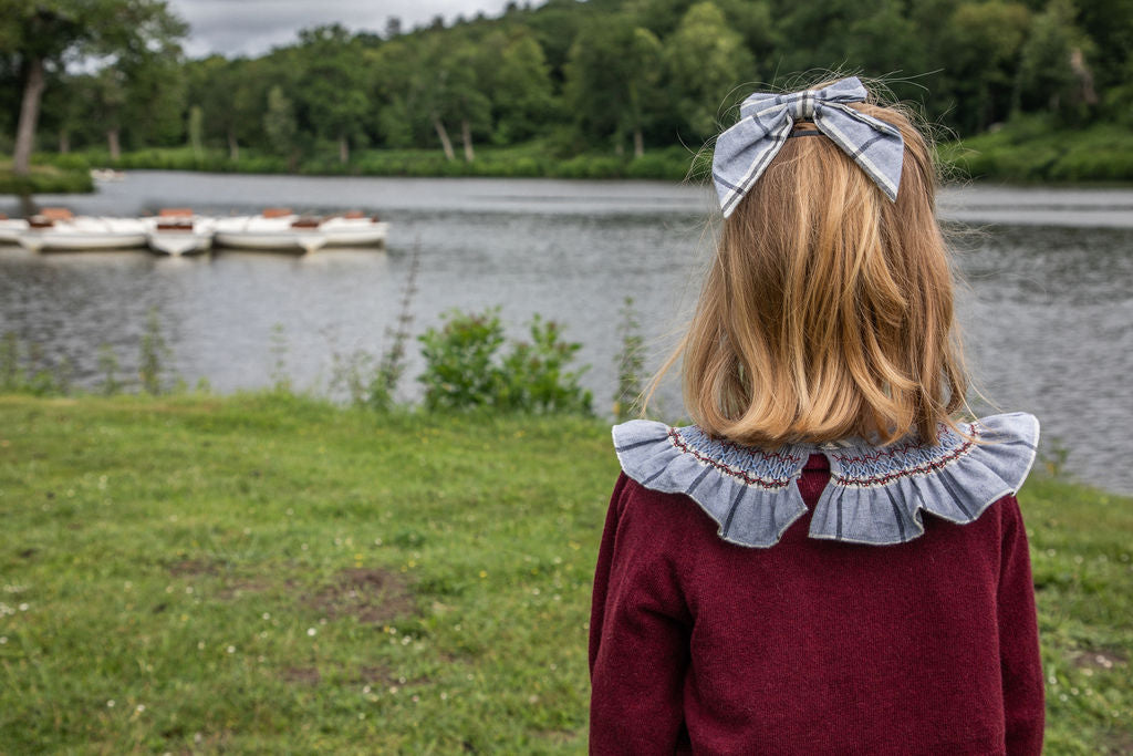 Barrette Carlotta - Tartan ciel
