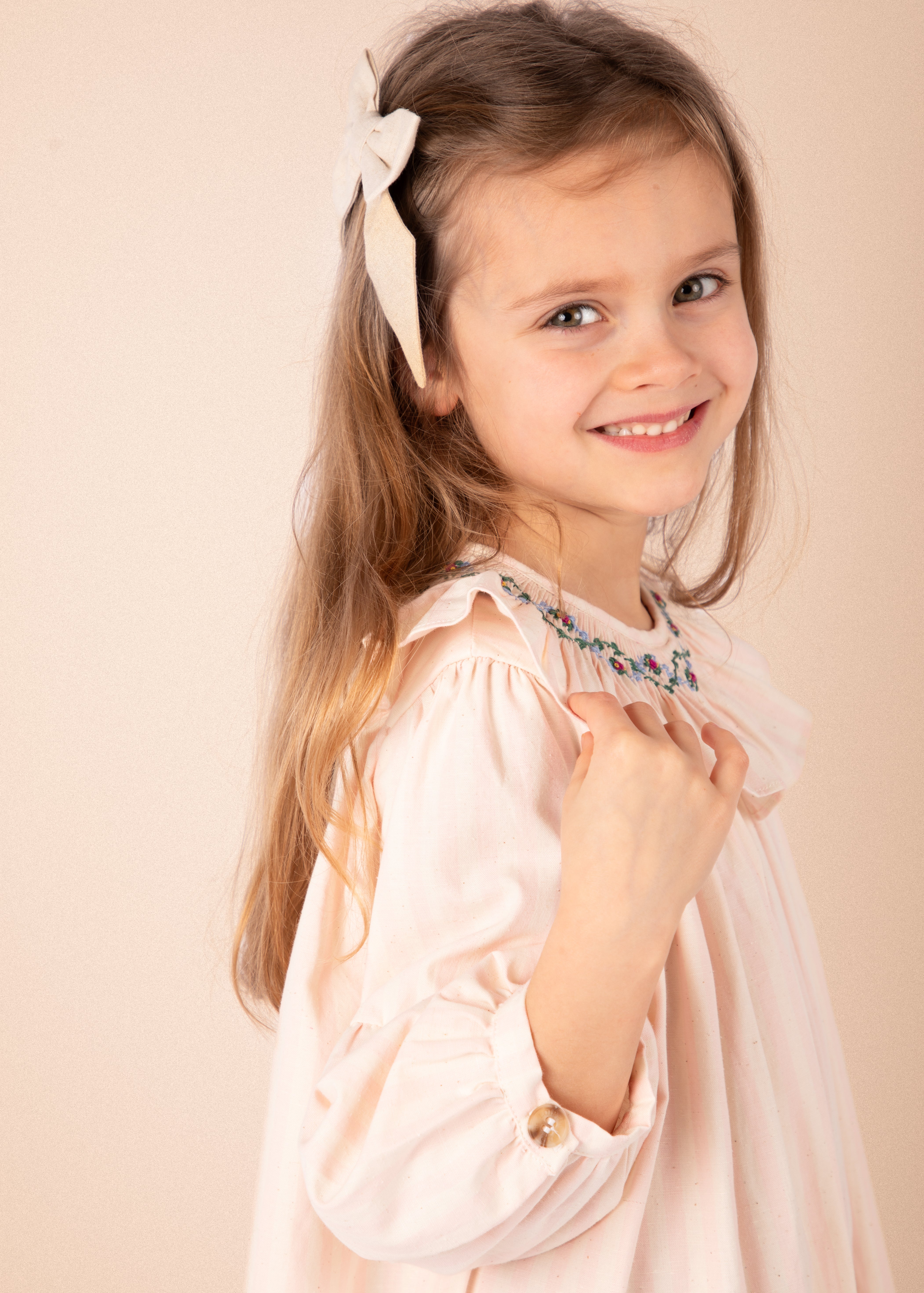 Robe Bianca - Rayures roses