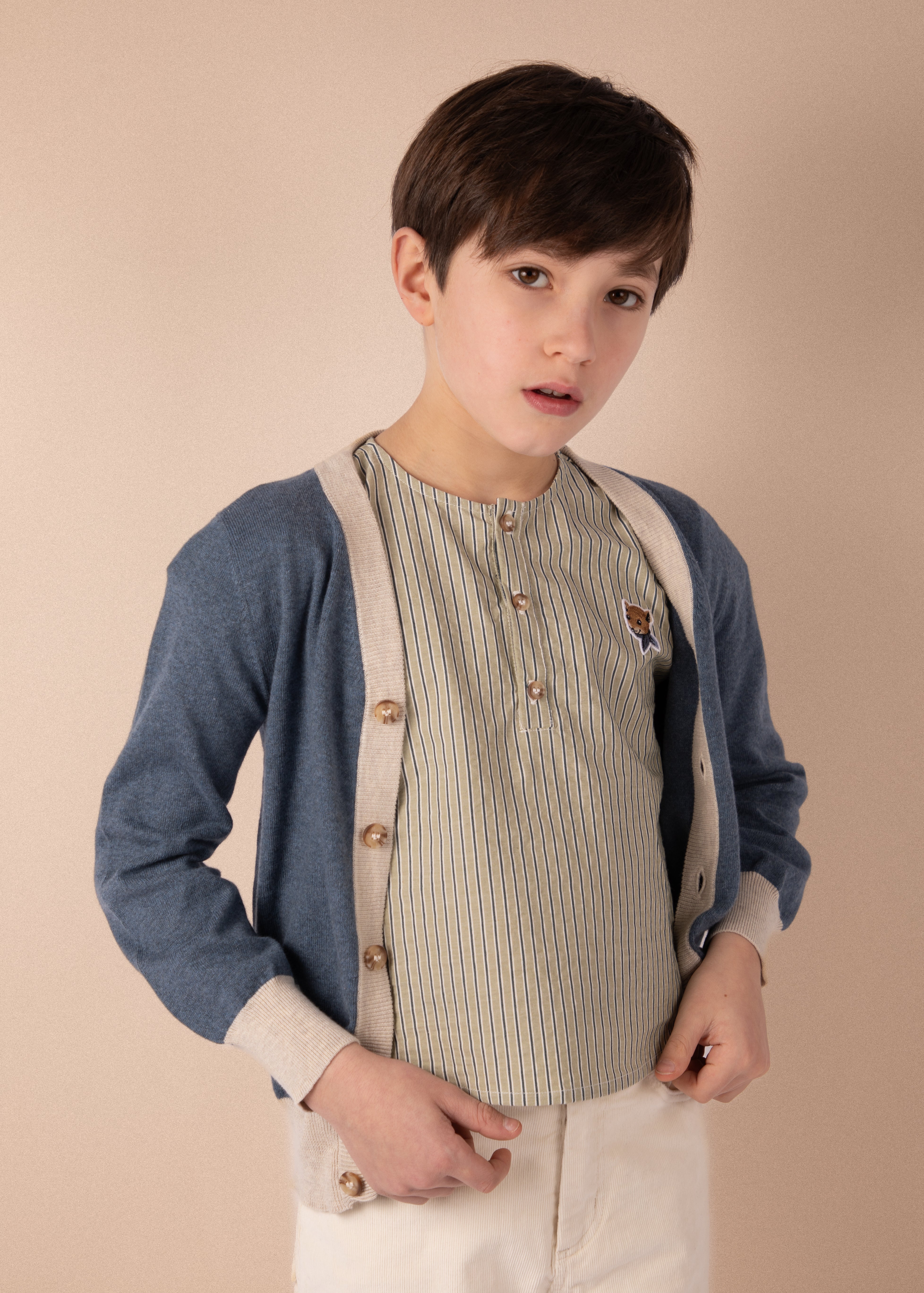 Blouse T - Rayures menthe