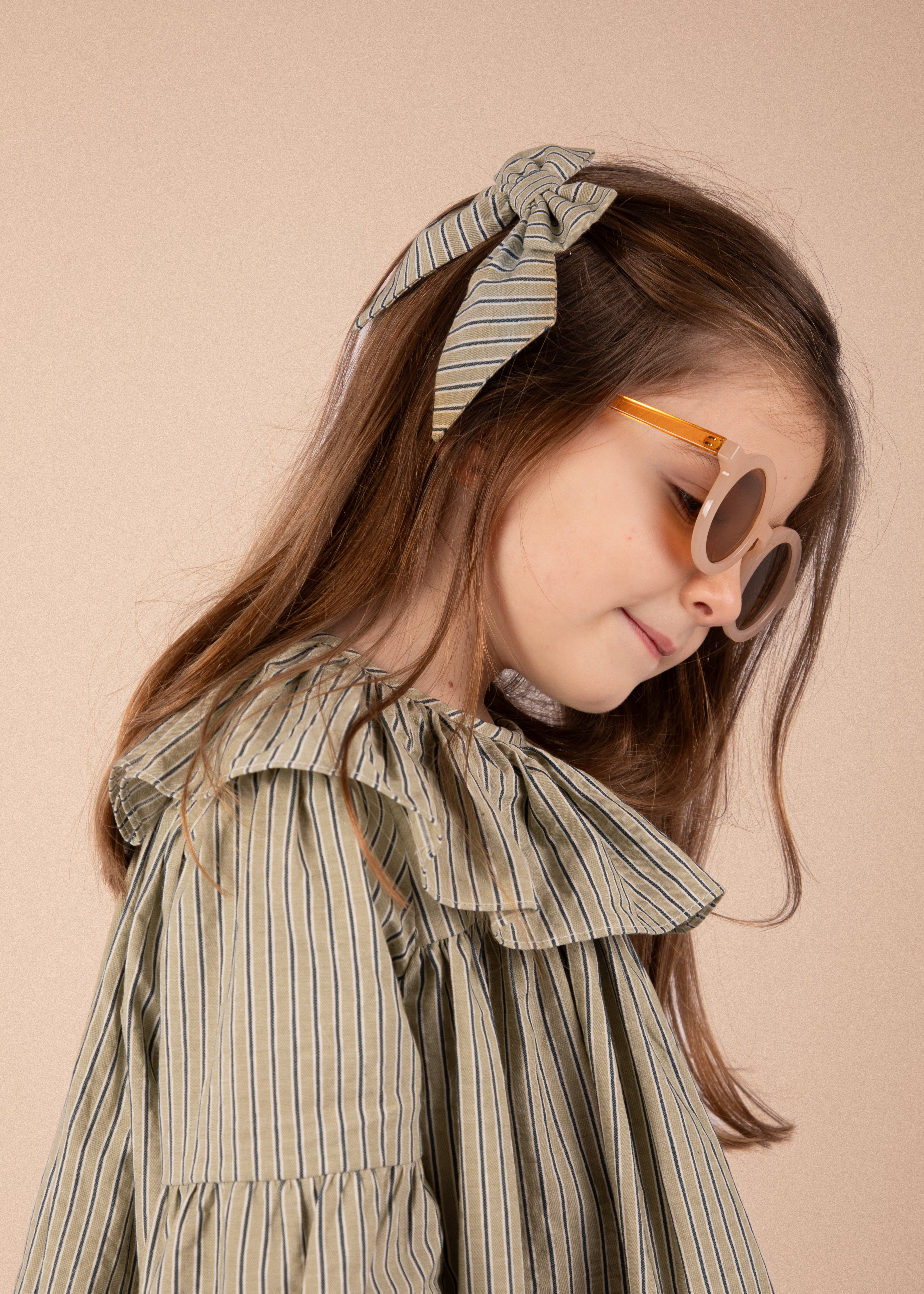 Barette Carlotta - Rayures menthe