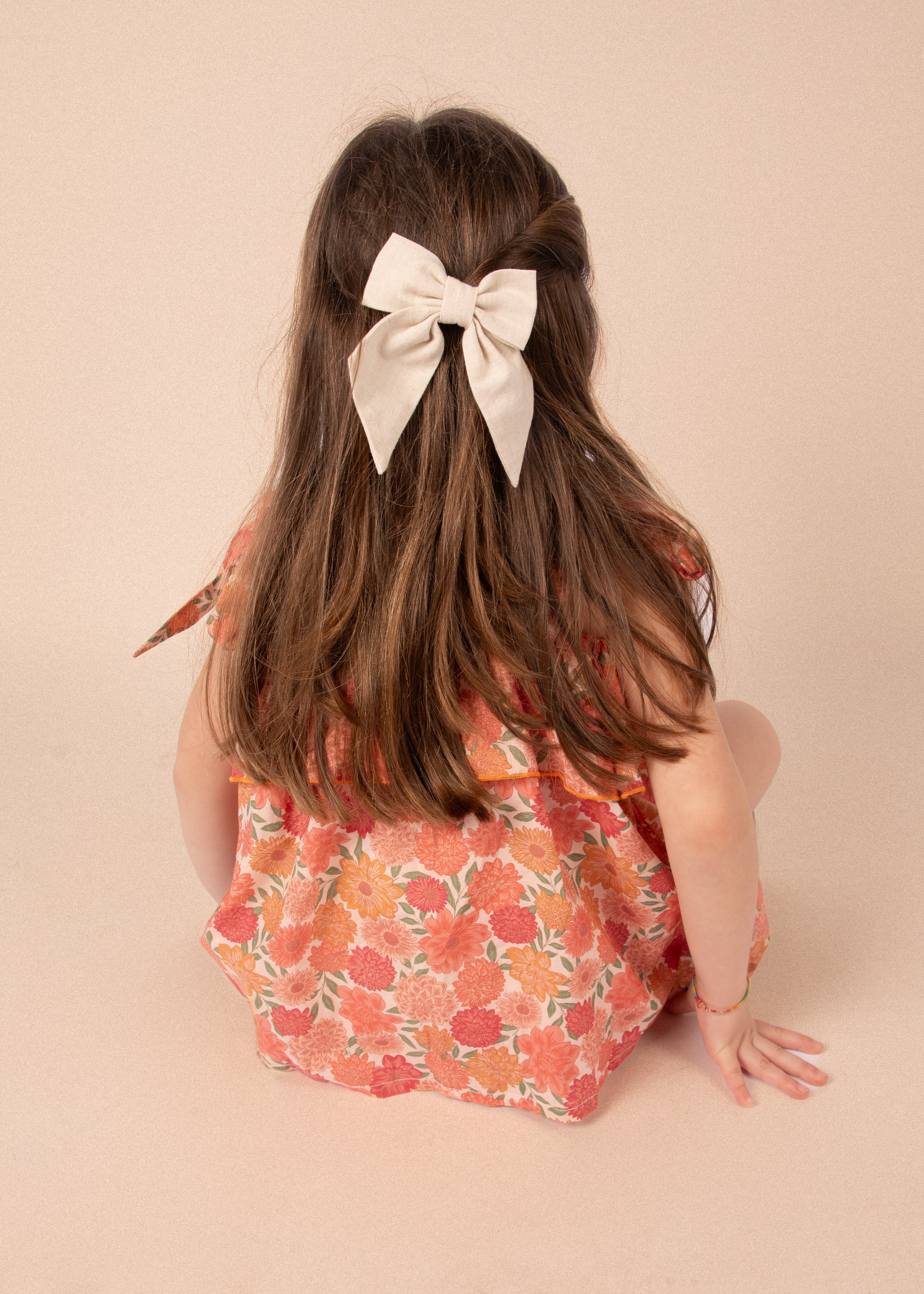 Barrette Carlotta - Lin écru