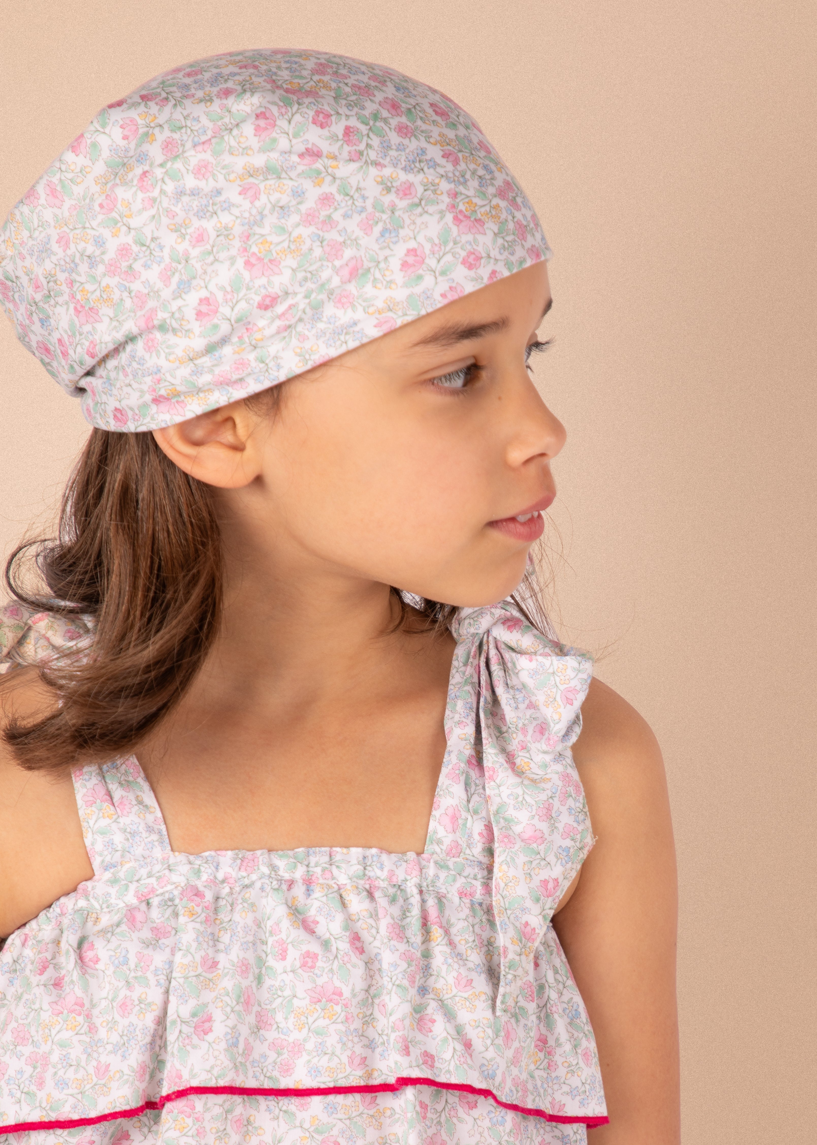 Foulard Alfred - Fleurs roses