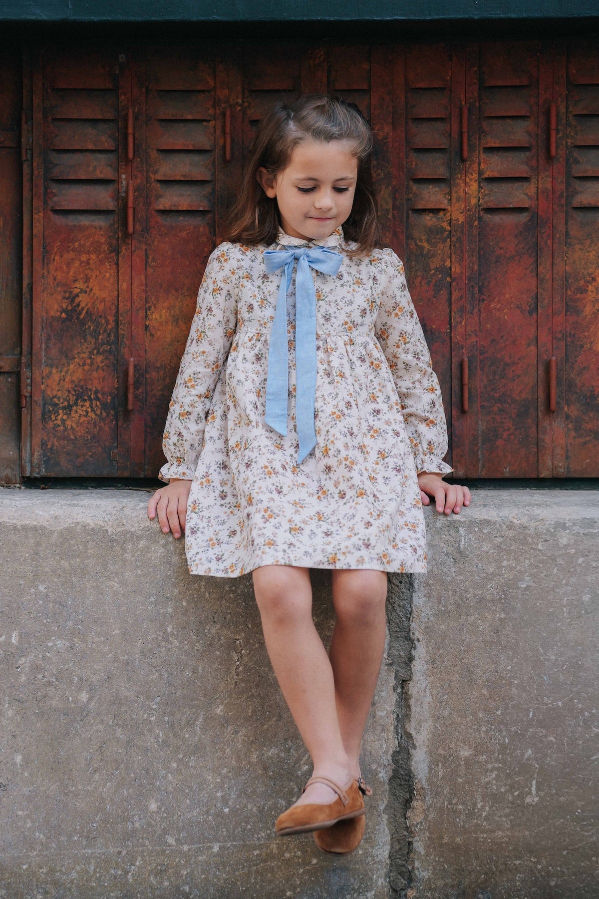 Robe Elise - Velours Fleuri