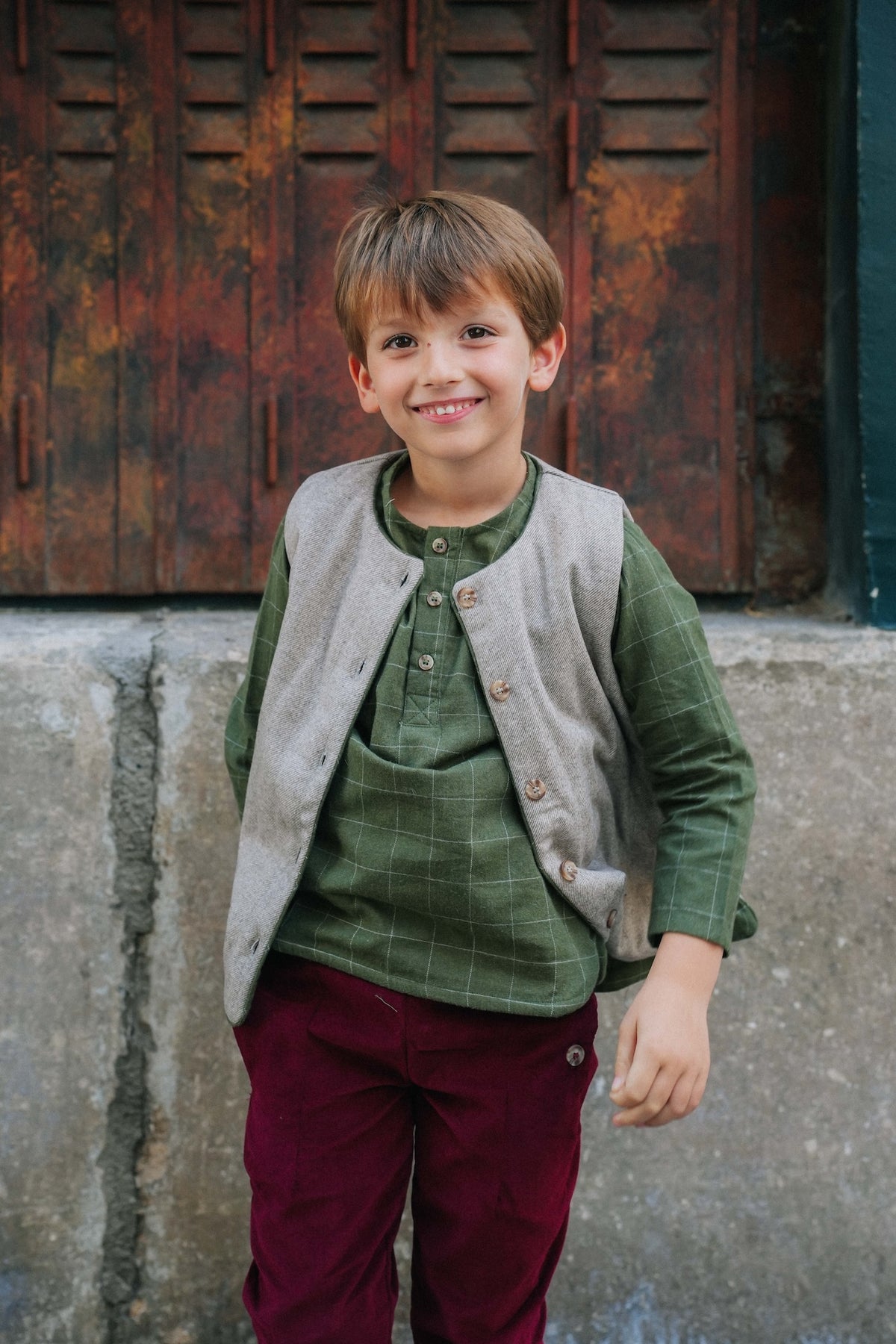 VESTE GABRIEL - CHEVRON BEIGE