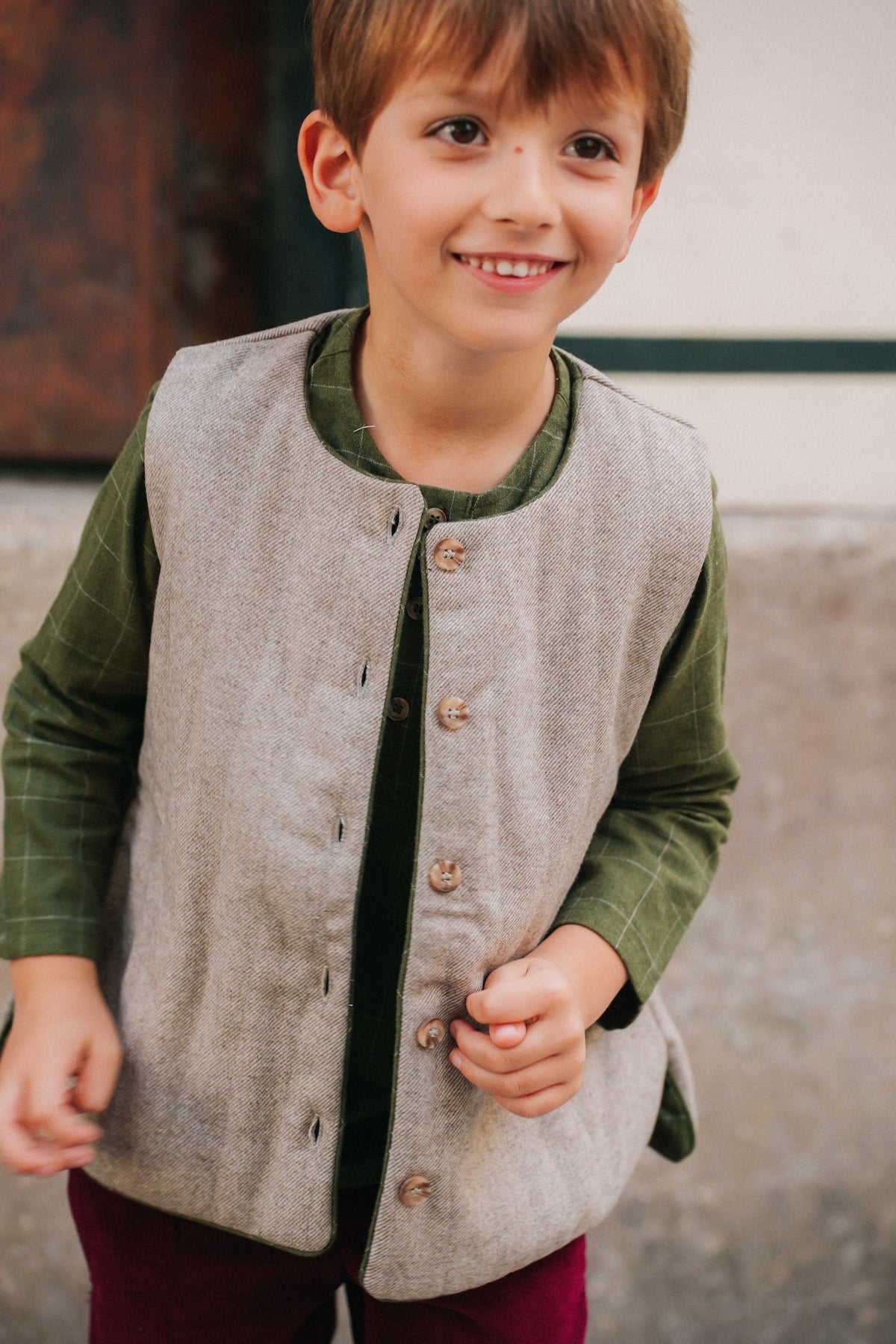 VESTE GABRIEL - CHEVRON BEIGE