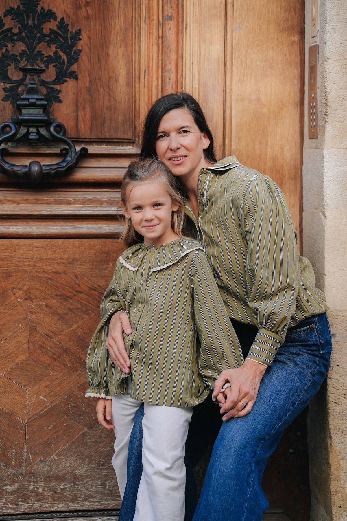 Chemise Louisa - Rayures Olive