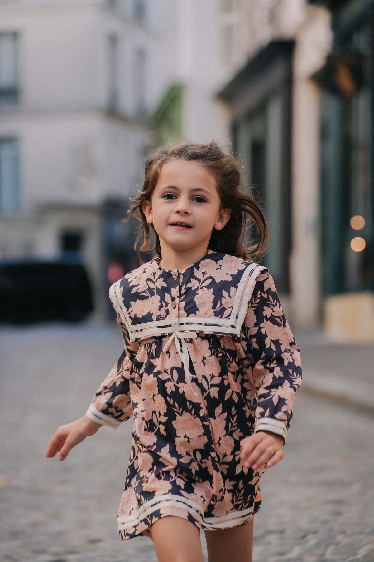 Robe Lotti - Fleurs marine
