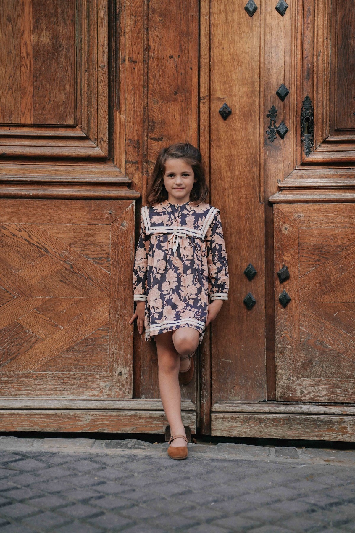 Robe Lotti - Fleurs marine