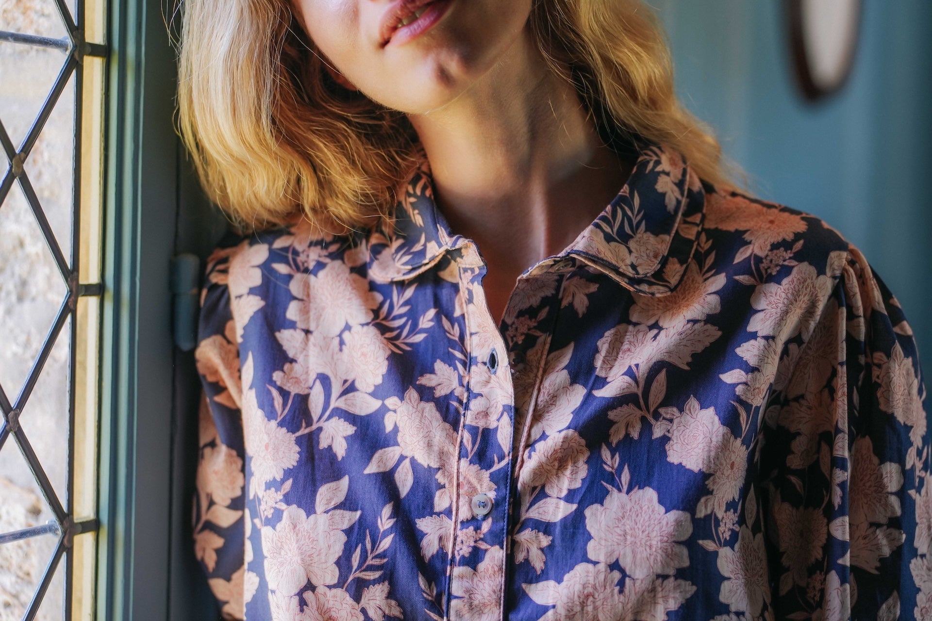 CHEMISE LOUISA - FLEURS MARINE