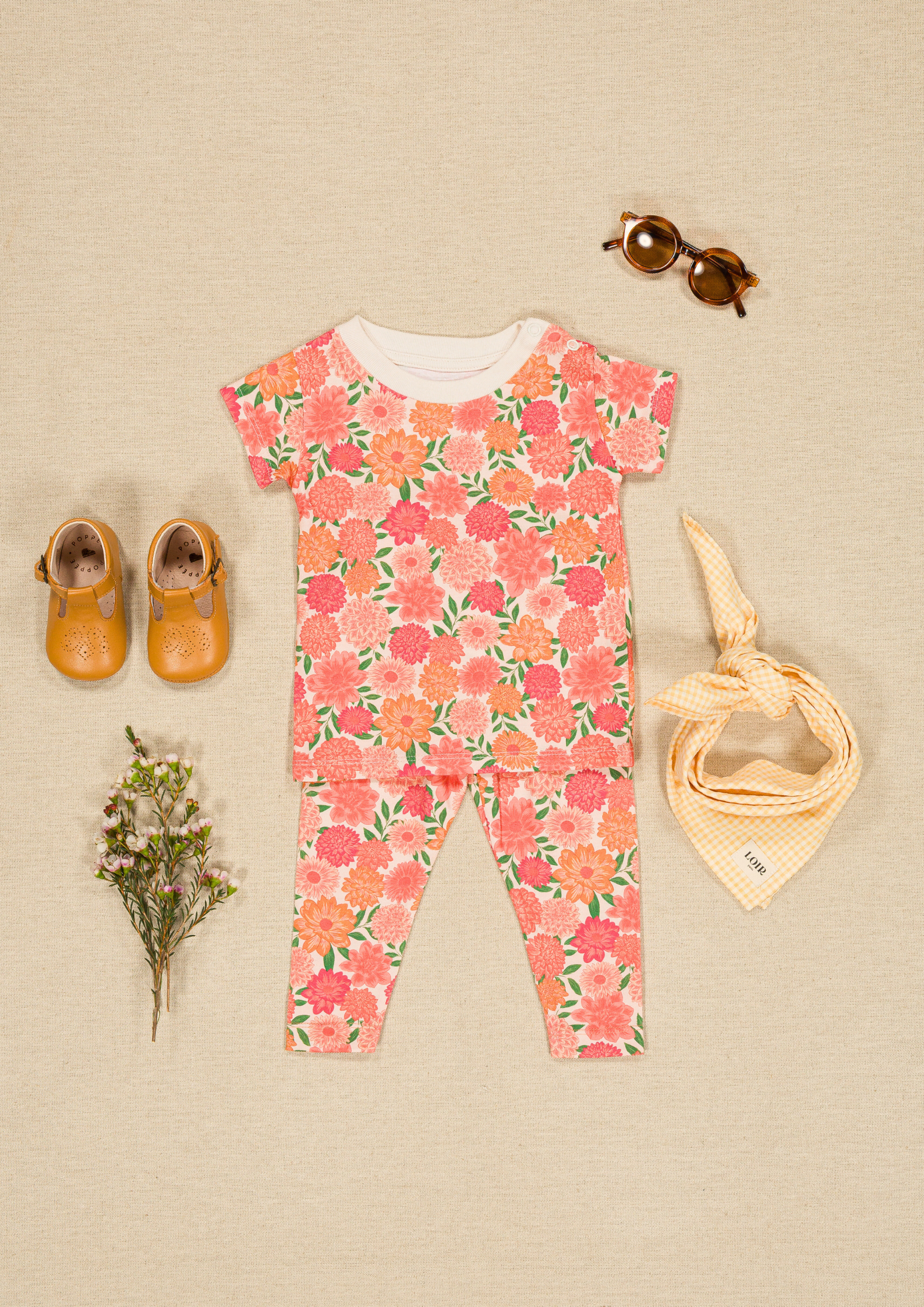 Legging Léopold - Pivoine