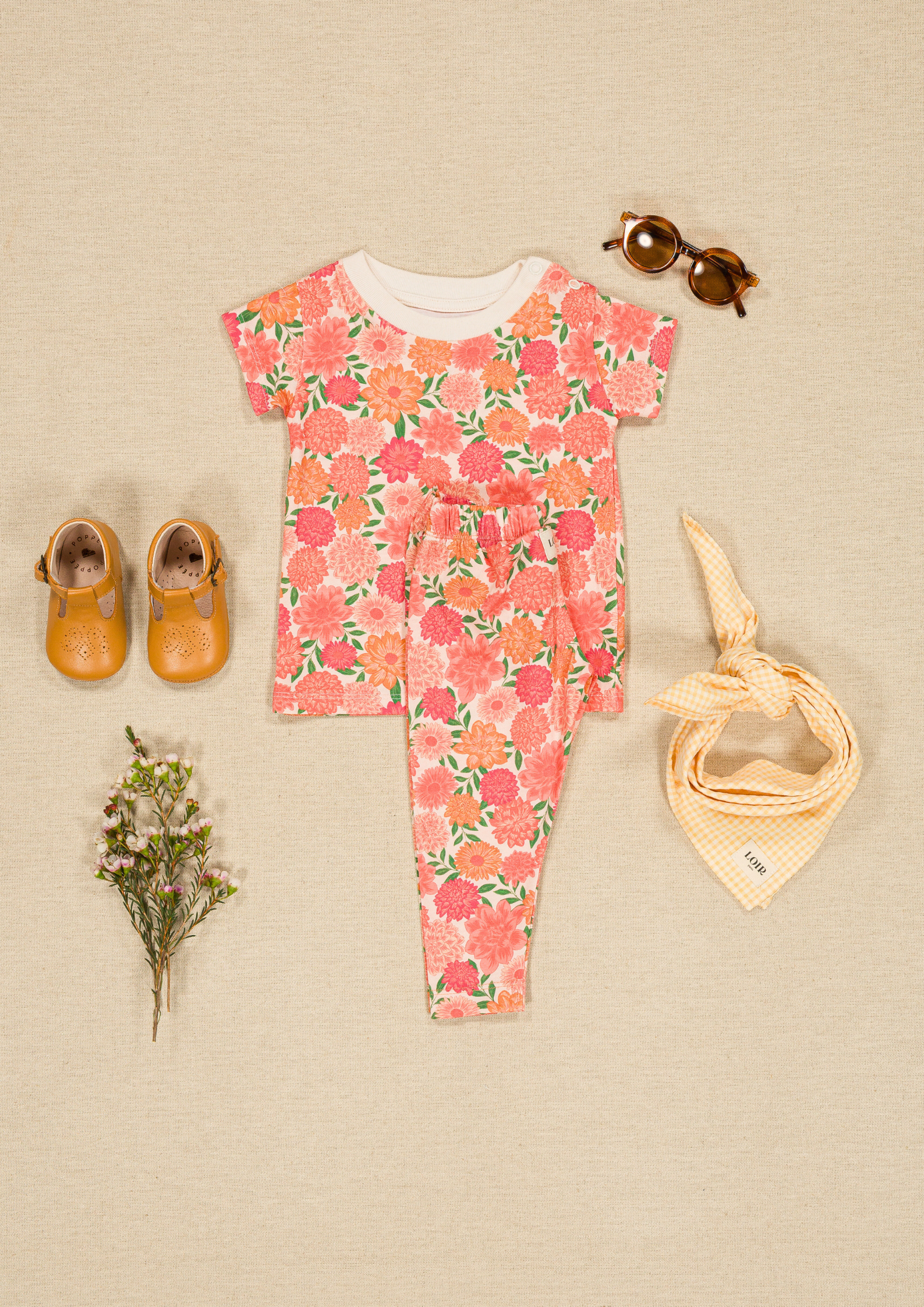 Tee-shirt Pivoine - coton biologique