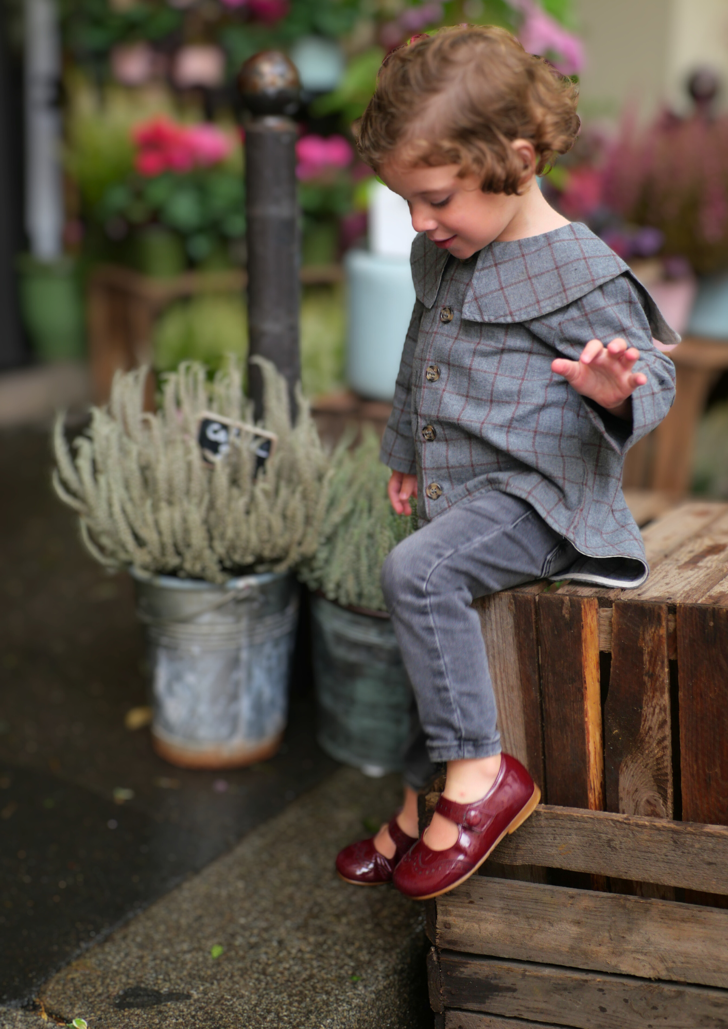 Chemise LORETTE - Carreaux gris