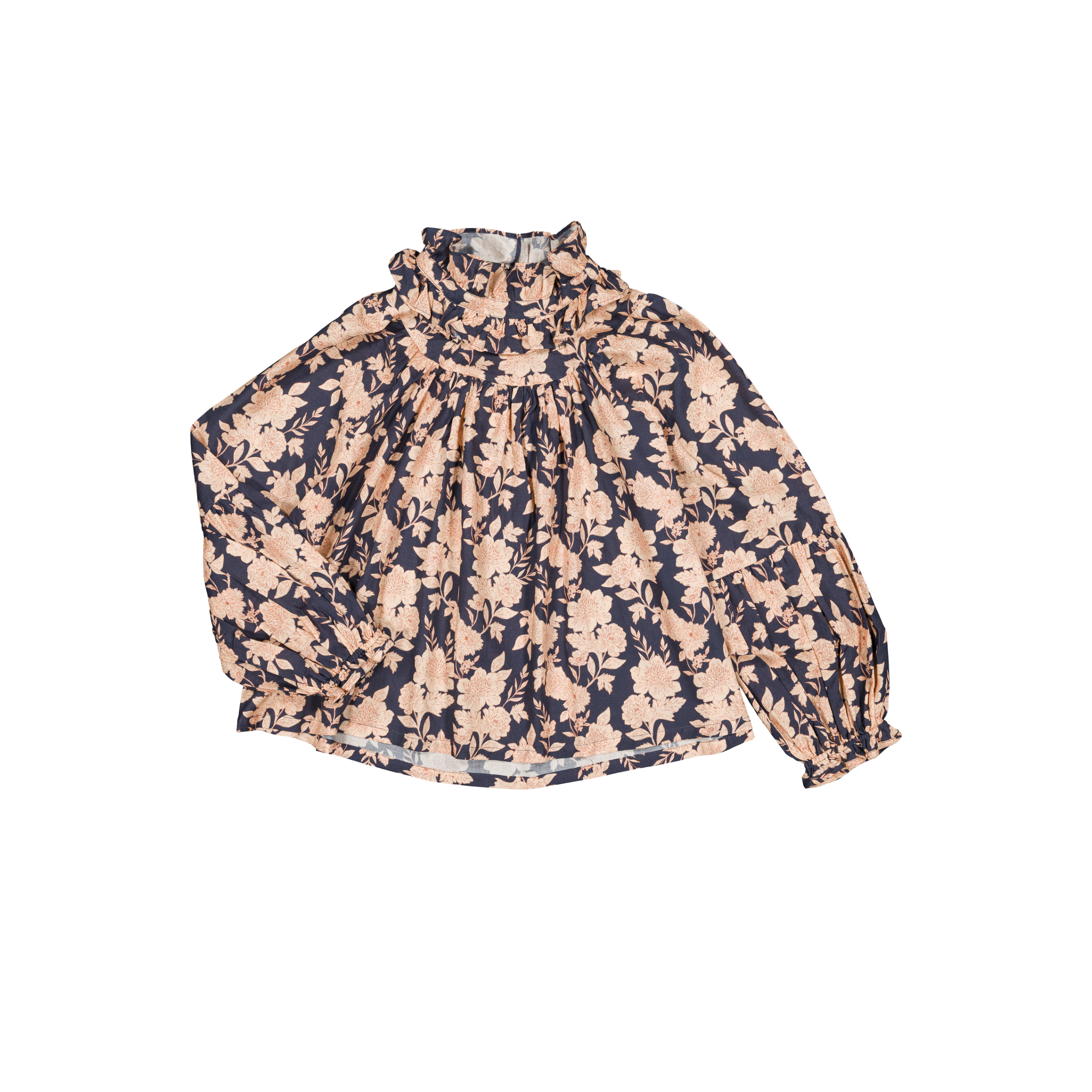 Blouse Esperance - Fleurs marine