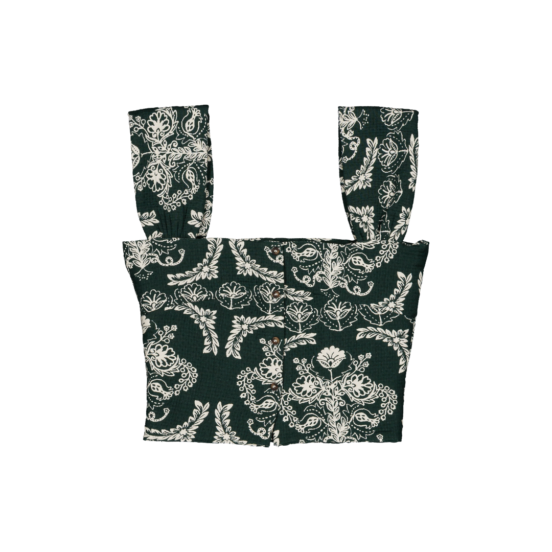 Top Cielo - Madame - Jacquard vert