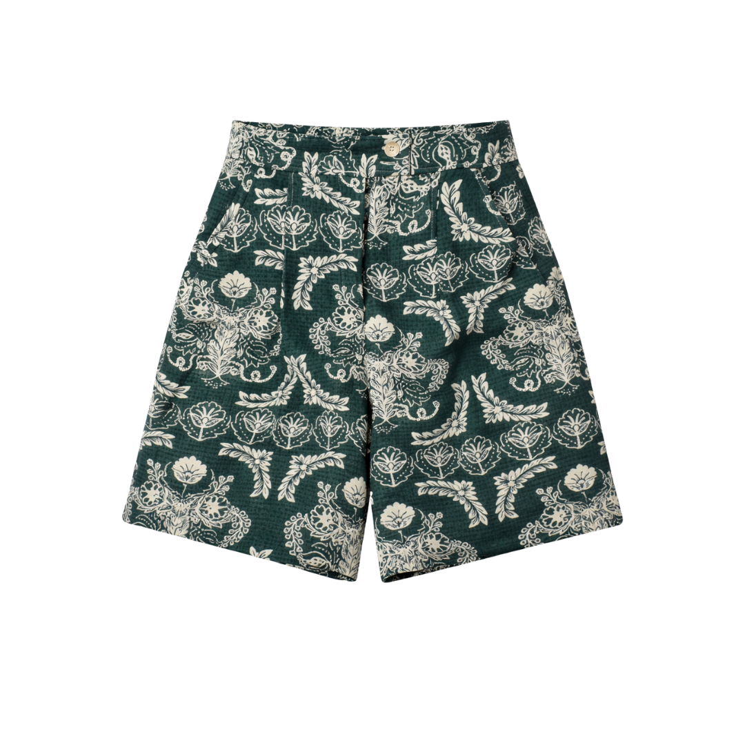 Short Gallia - Madame - Jacquard vert