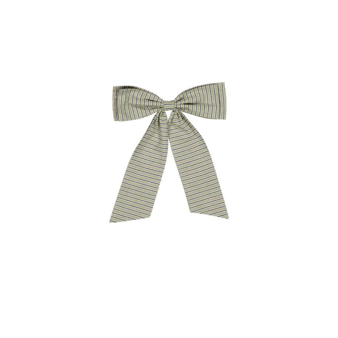 Maxi nœud Nora - Madame - Rayures menthe