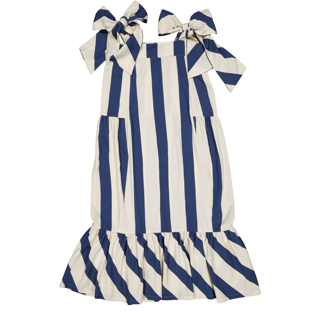 Robe Pina - Madame - Maxi rayures bleues