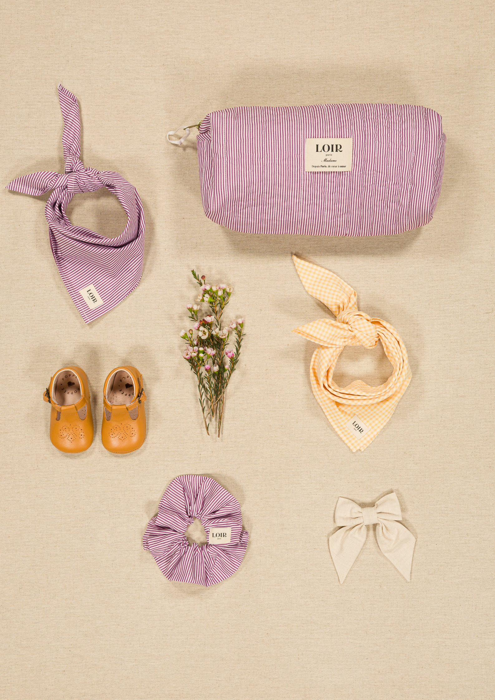 Chouchou Lou - Rayures bordeaux