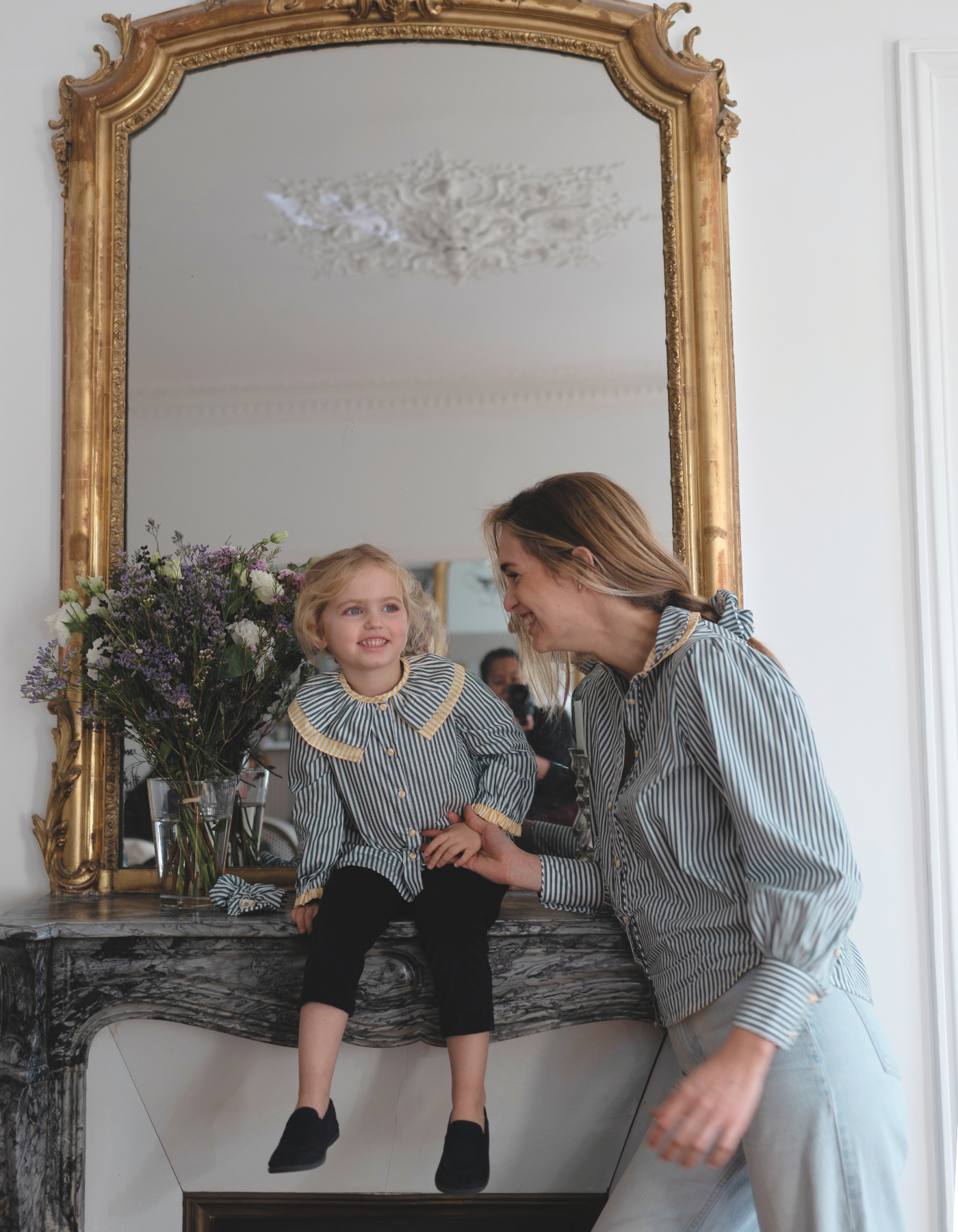 Chemise LOUISA - Rayures vertes