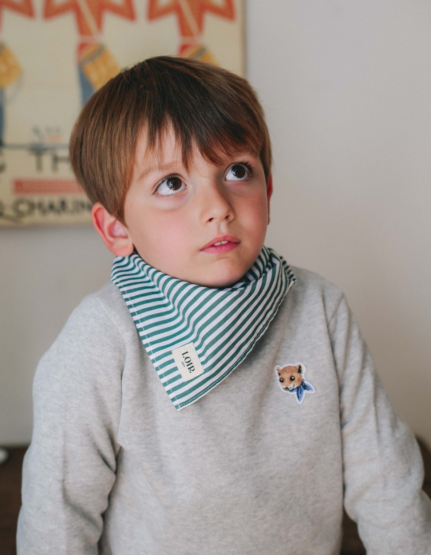 Foulard ALFRED - Green stripes