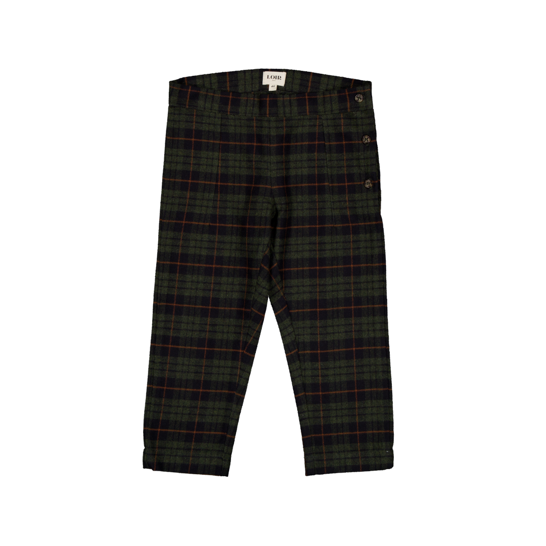 Pantalon CAROTTE - Tartan Bleu Marine
