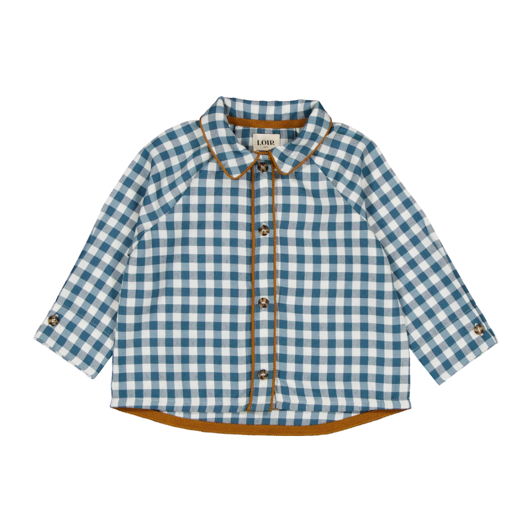 Chemise FÉODOR  - Vichy Bleu Canard