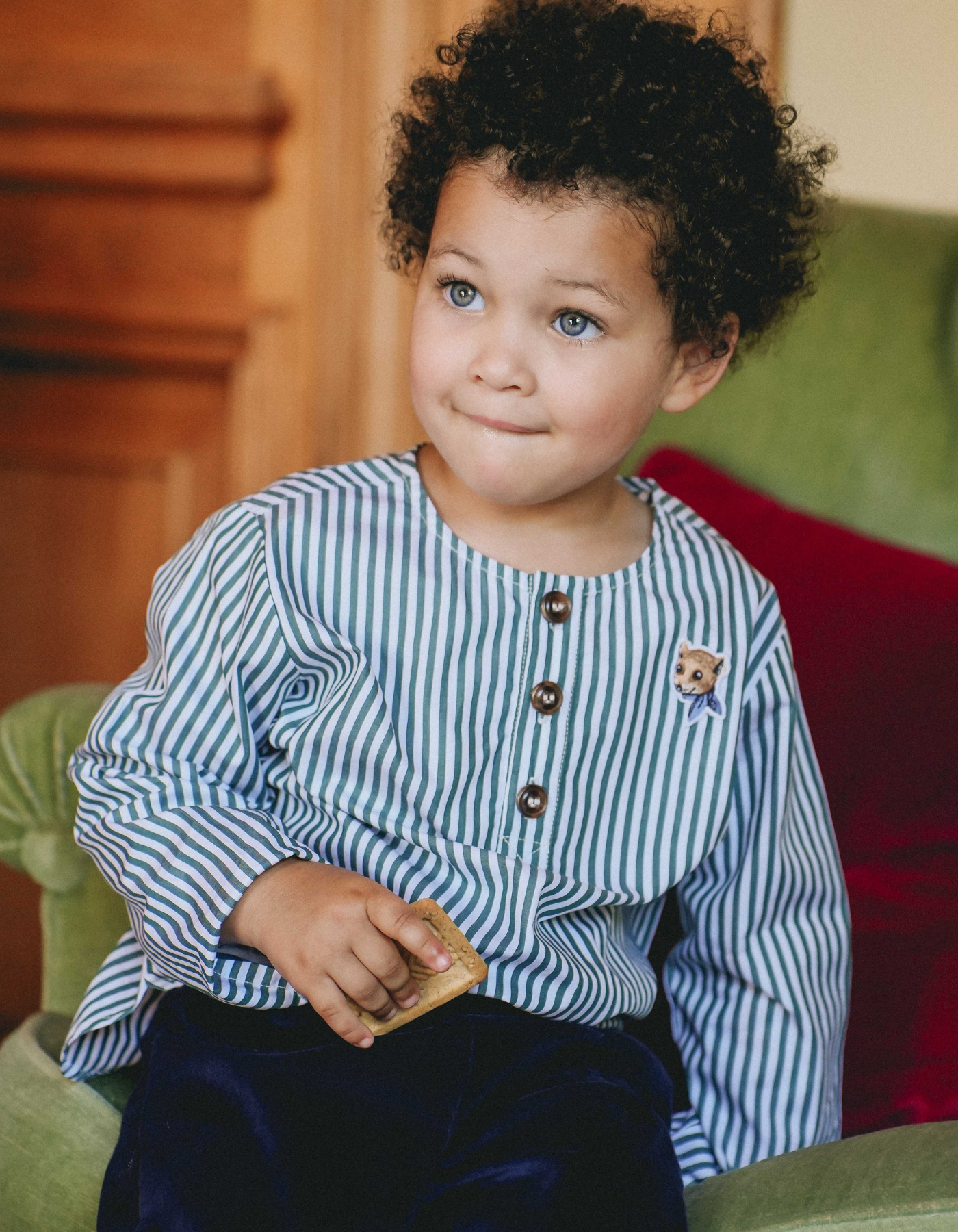 Top KURTA - Rayures Vertes