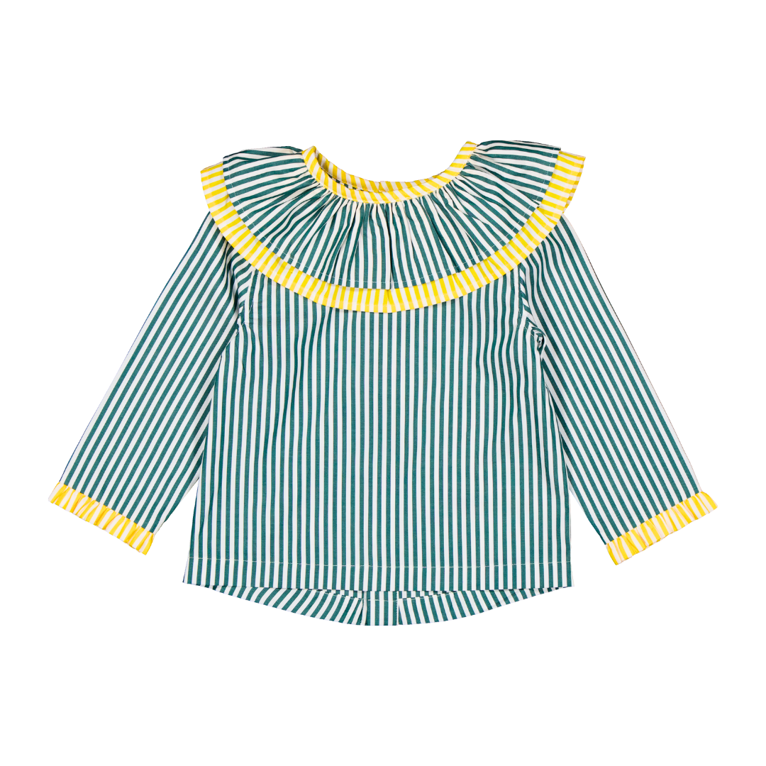 Chemise MARGUERITE  - Rayures Vertes