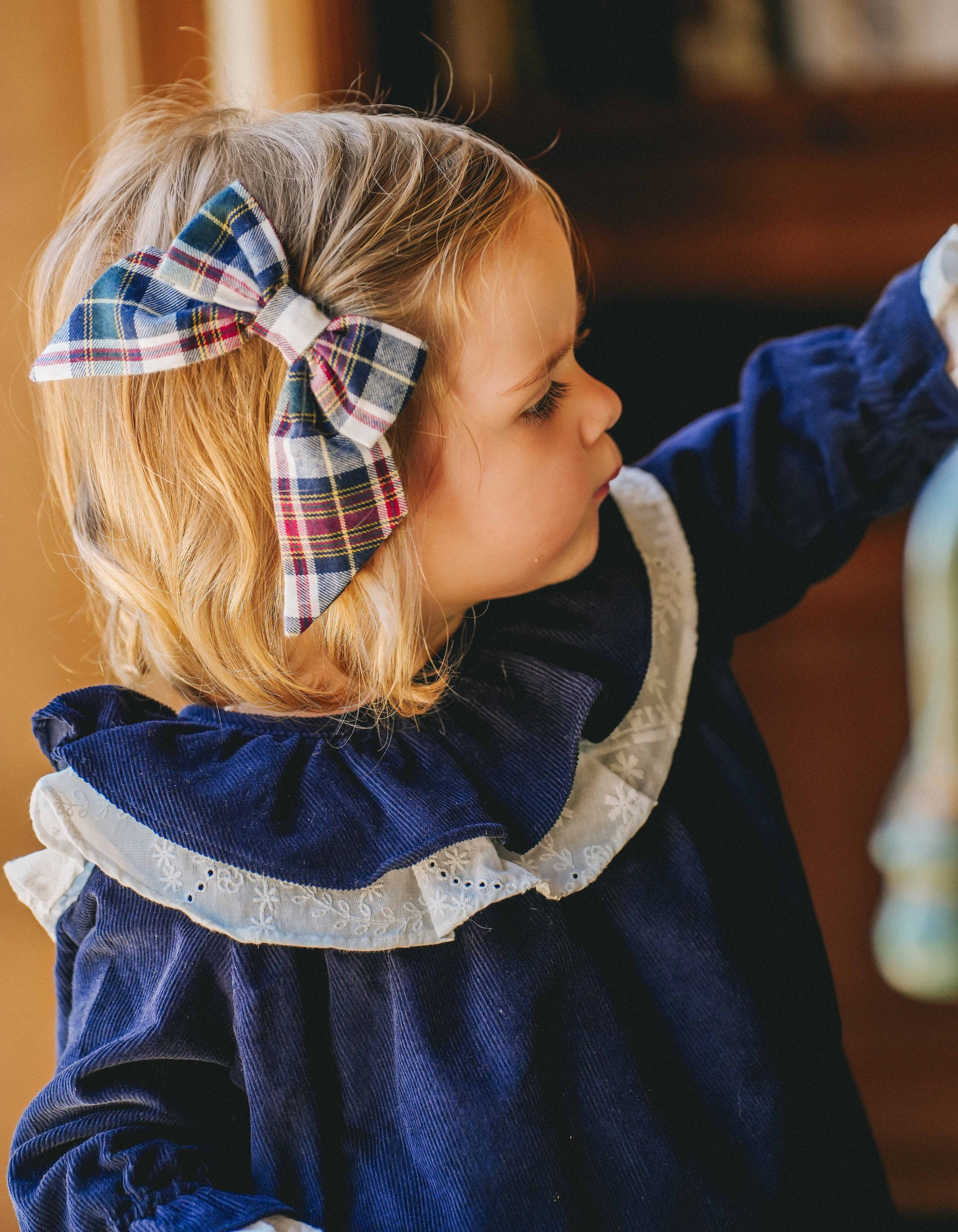 Robe MARY - Velours Marine Corduroy