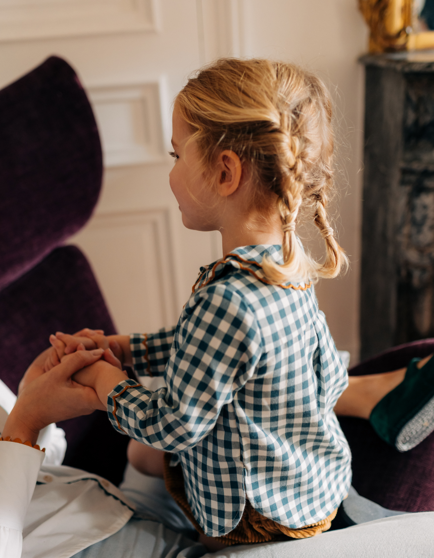 Chemise PIA  - Vichy vert