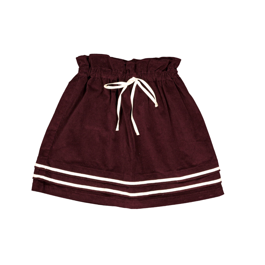 Jupe POPPY - Velours Prune