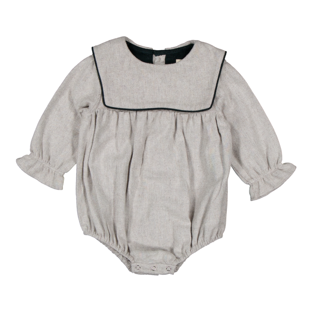 Barboteuse SISI  - Chevrons Gris
