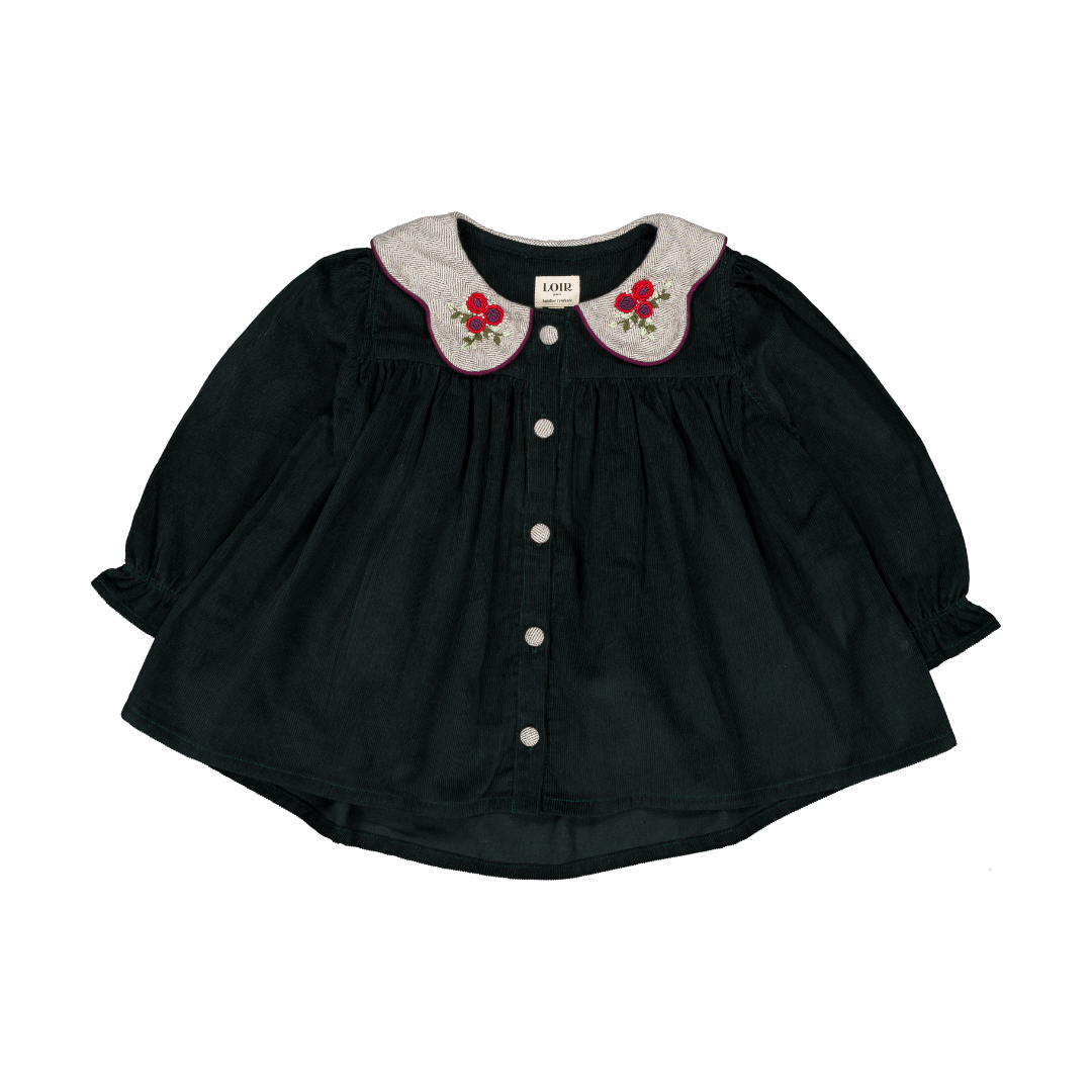 Chemise SOLÉ - Velours Vert Héron
