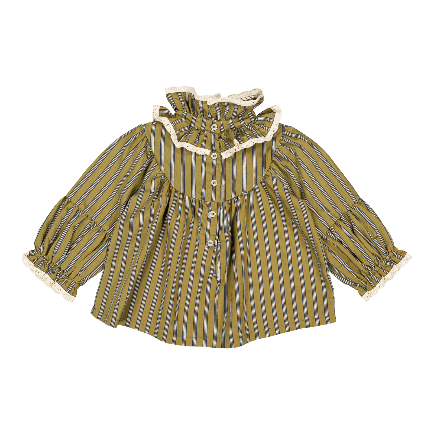 Blouse Esperance - Rayures olive