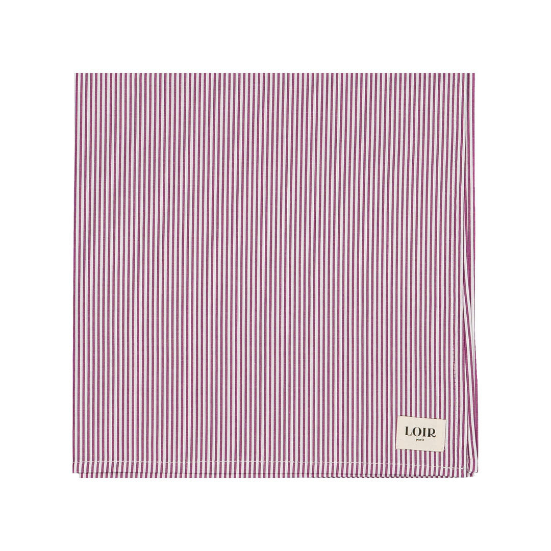 Foulard Alfred - Rayures bordeaux