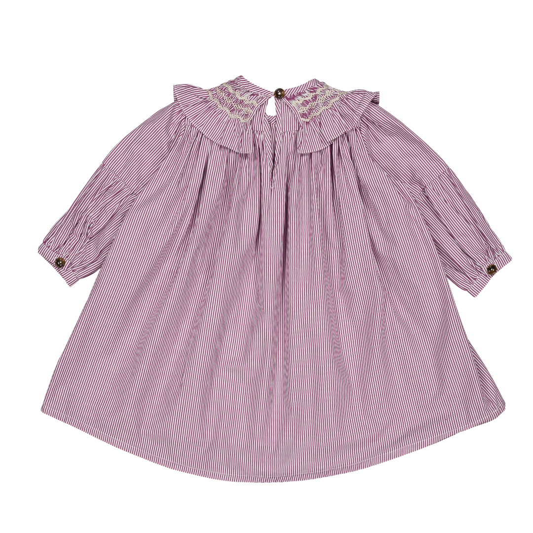 Robe Bianca - Rayures bordeaux