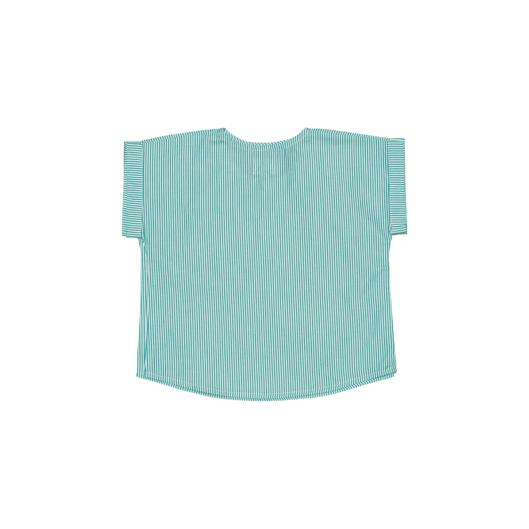 Blouse T - Rayures vertes
