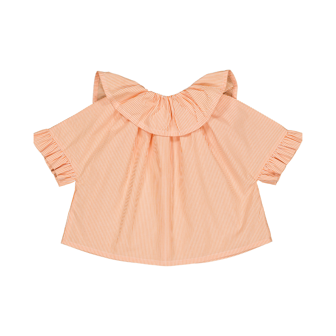 Chemise Zita - Rayures oranges