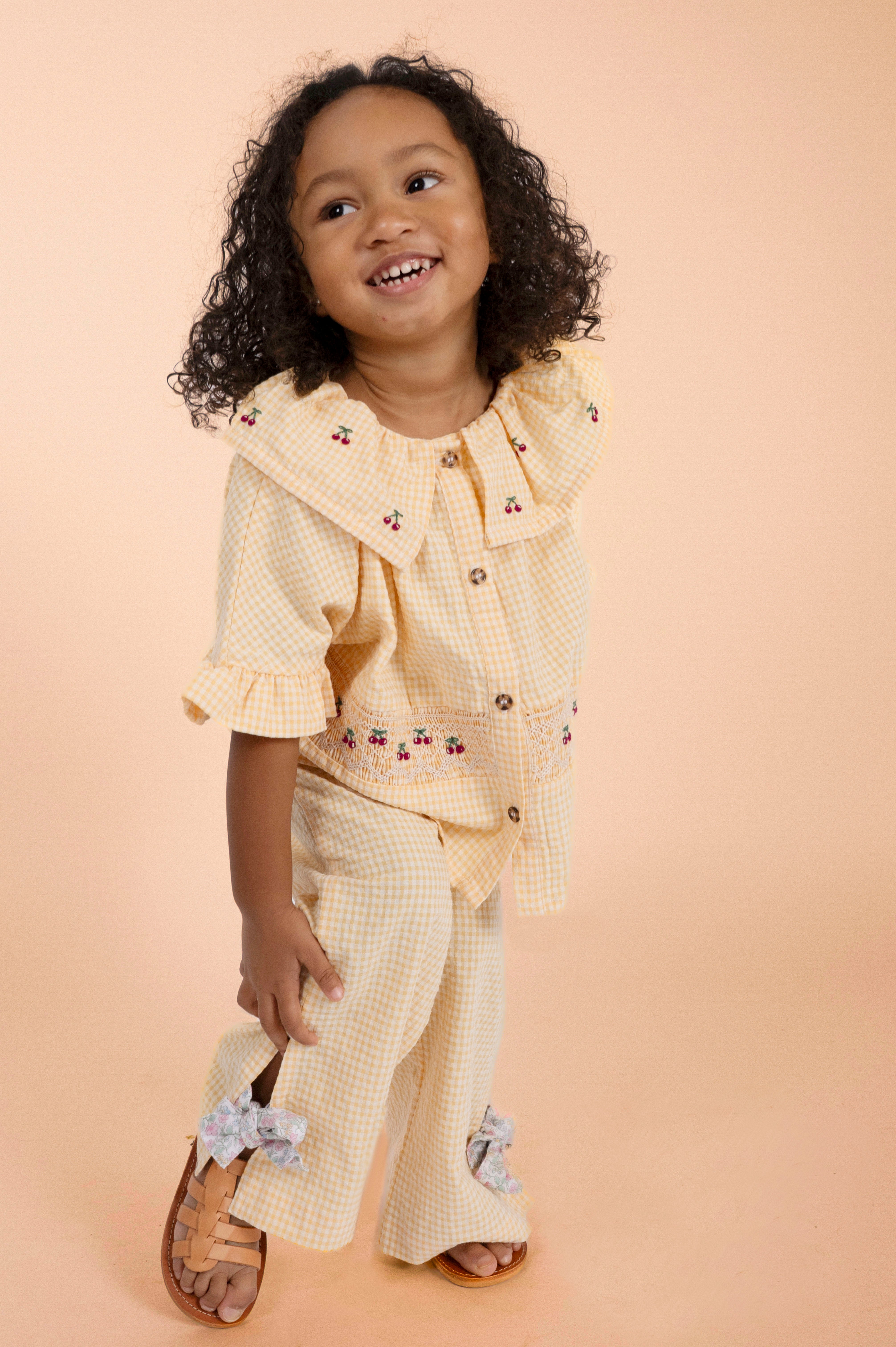 Chemise Zita - Vichy jaune
